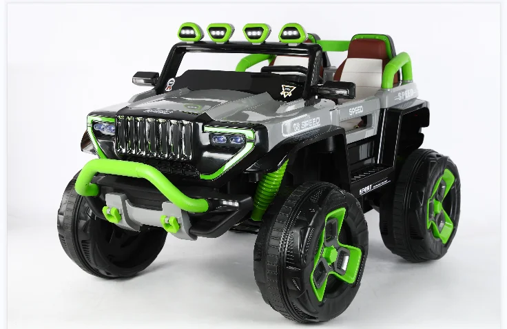 12V Electric 4WD UTV Buggy Double Motor Ride-on Car Kids 2+ Years Big Kids 4x4 Wheel Plastic Material 2 Seat Off-Road Vehicle
