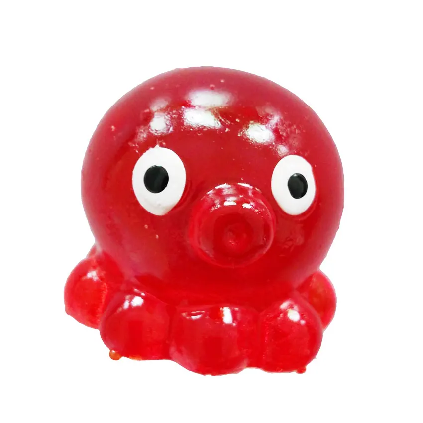 hot sale Small TPR ocean animal  Soft sticky lovely  baby octopus  toy