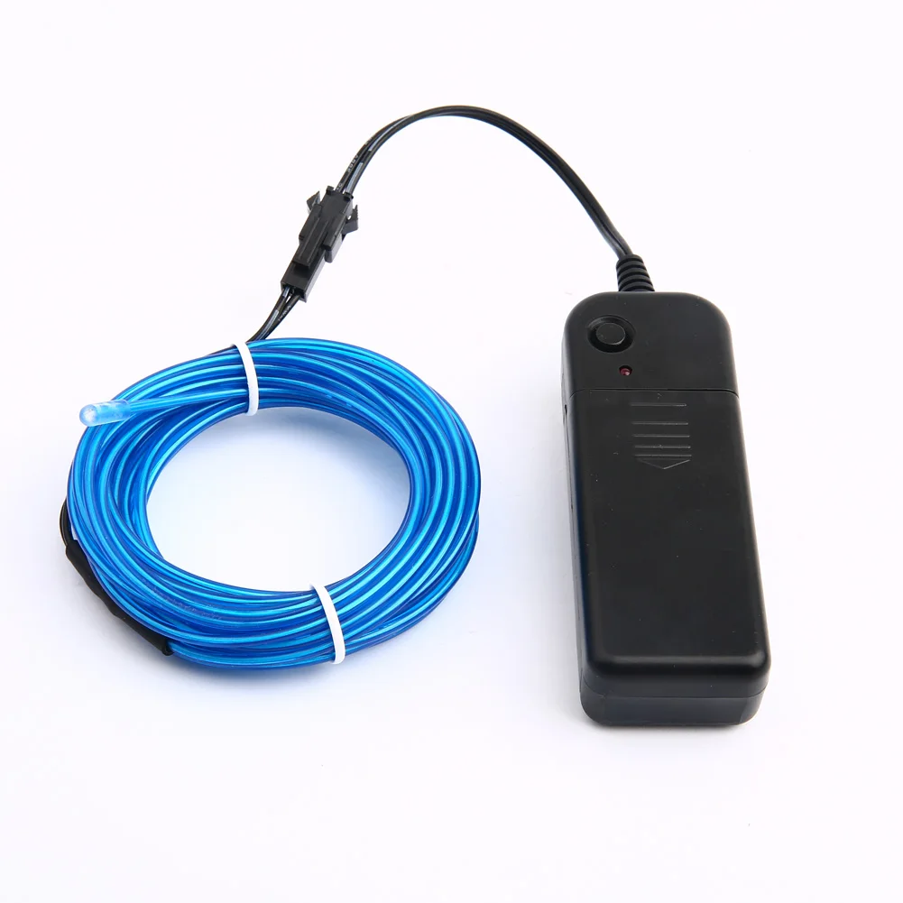 2.3mm brightness el wire with 2*1.5VDC(AA) battery el wire inverter set