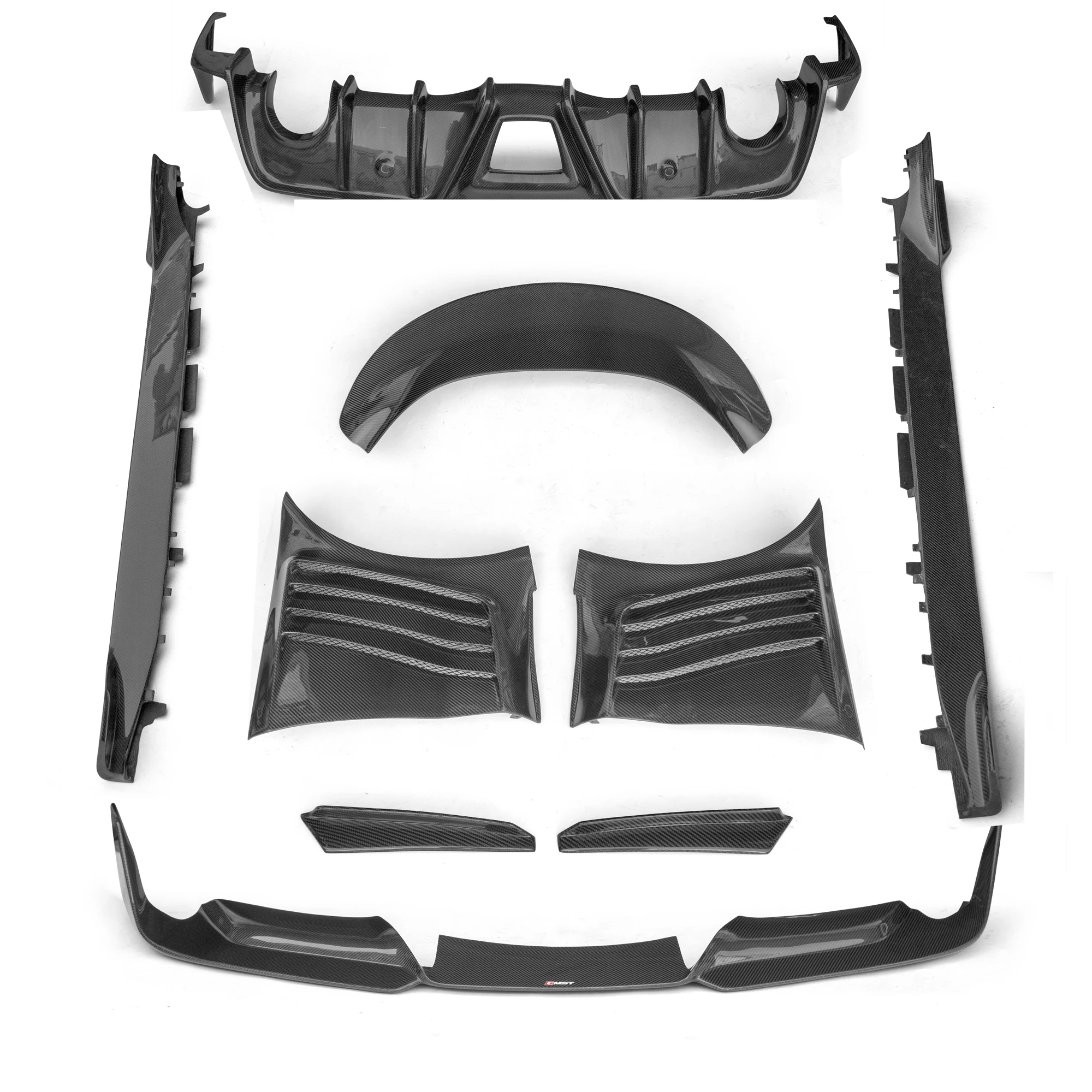 CMST design body kit for Toyota supra A90 MK5 front lip side skirts rear diffuser rear spoiler and fender for supra bodykit