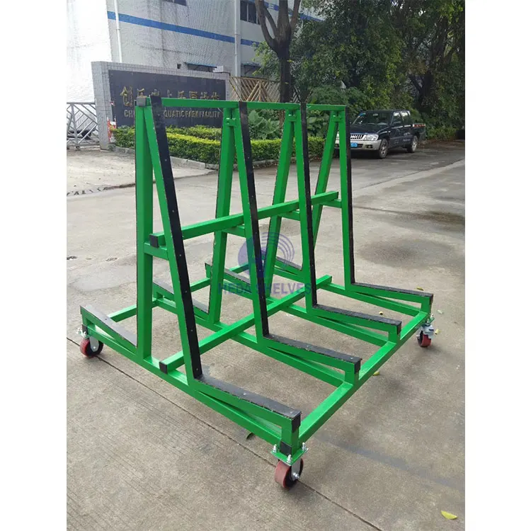 Hot Selling A Trolley Stone Sheet Storage Rack A Frame Glass Rack For Glass Transfer And Delivery Granite Slab Racks