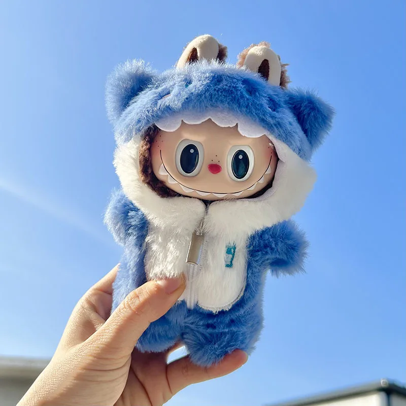 Bubble Matt LaBuBu Pendant blind box Labubuva clothing key chain Labubu doll onesie cute decoration Toy Figure clothing