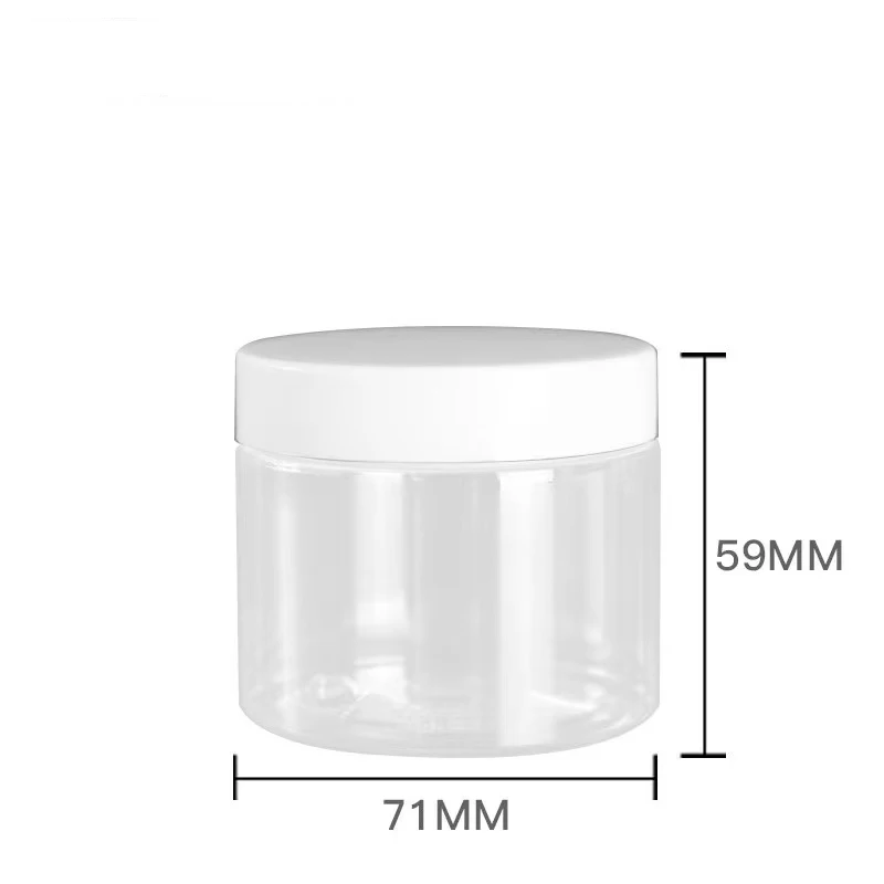 150ml Plastic jar with lid screw lron  transparent container  Cosmetic Crea Powder jar  vanity box plastic can