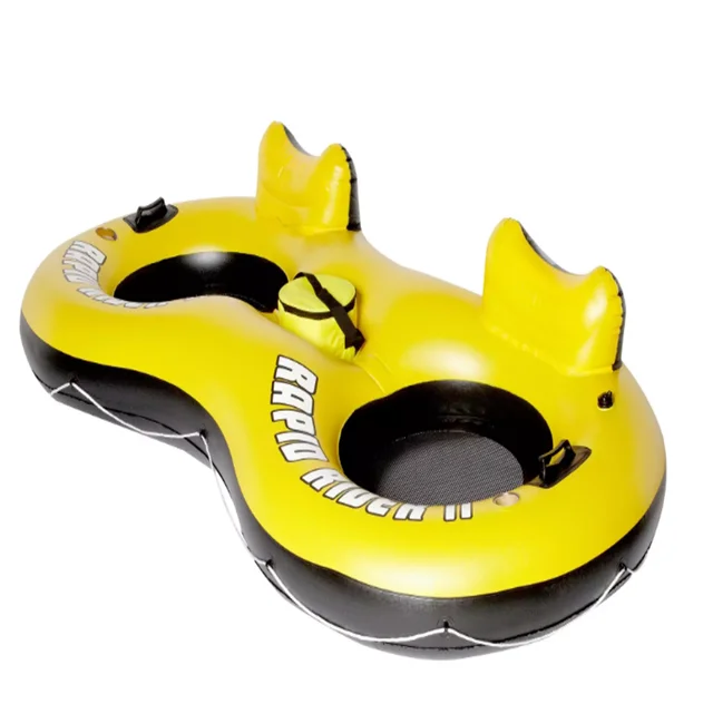 Custom Desifn Winter Snow Toys PVC Inflatable Double Snow Tube Sled For Kids