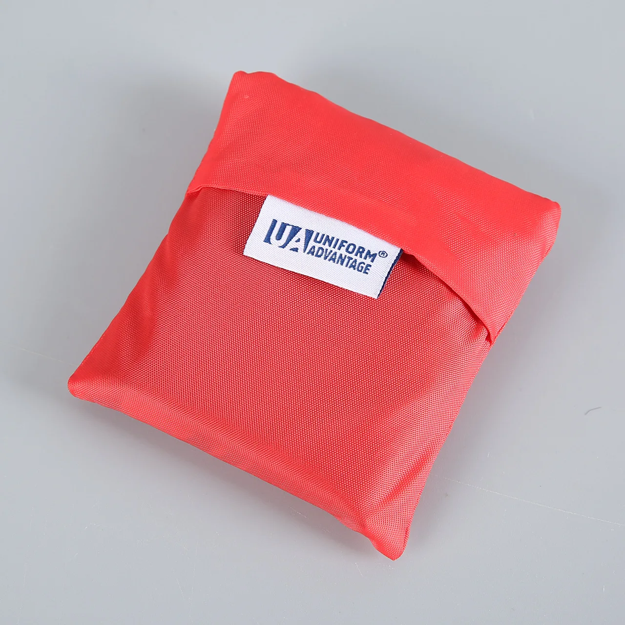 factory direct promotional portable foldable 210d polyester nylon large vest grocery bag shopping bag with logo customized