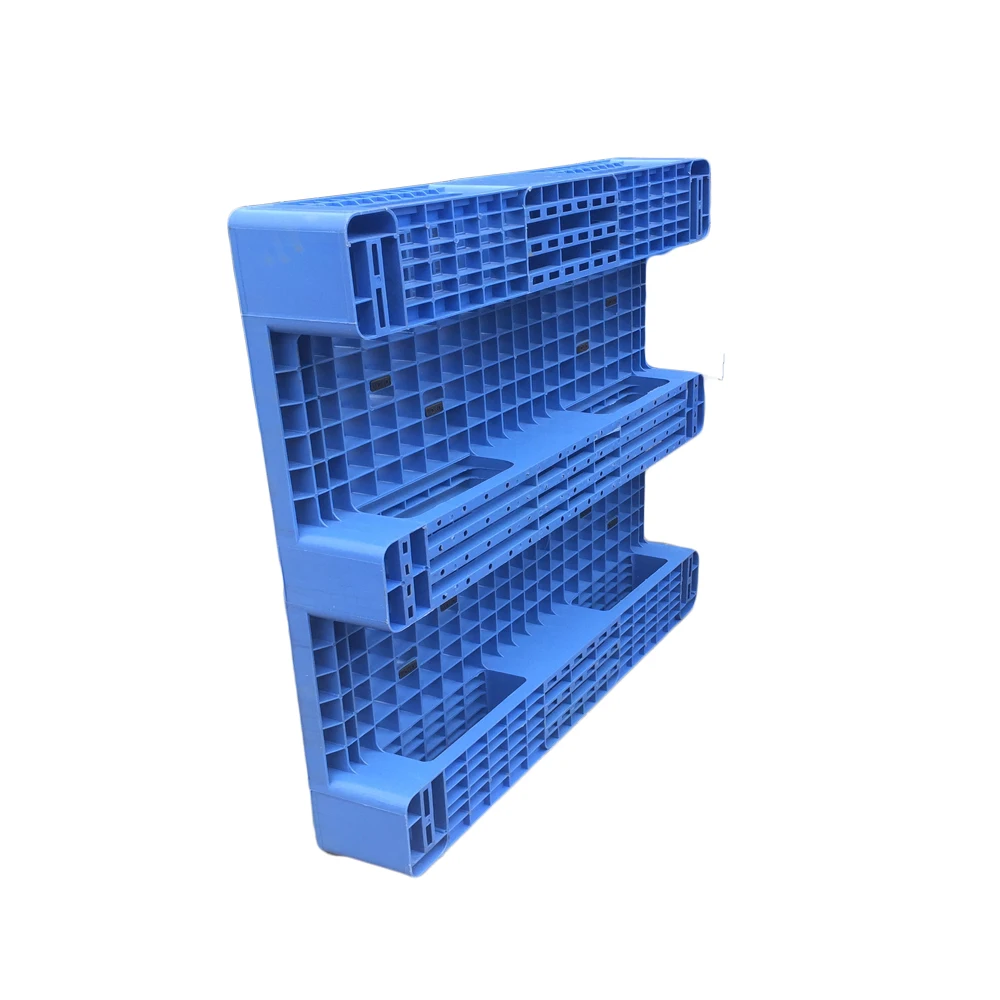 Hygienic 3 runner plastic pallet heavy duty reinforced flat racking cheap euro plastic pallet