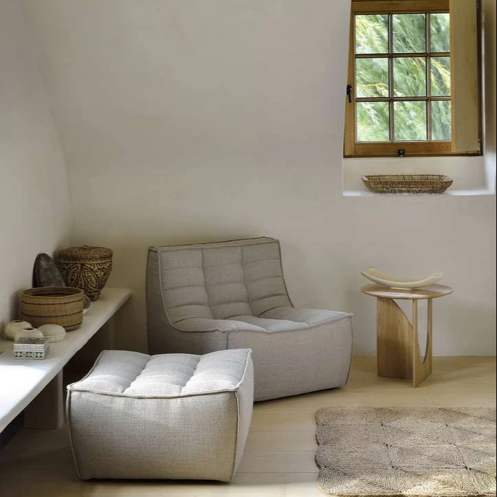 Modern Scandinavian Nordic Home Furniture Living Romm Combination Soggiorno Divani Fabric Element Sofa Chaise