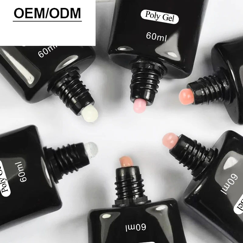 Private Label Extension Acrylic Hard Gel Pink White Clear Poly Varnish UV Construction Polymer Extension Gel