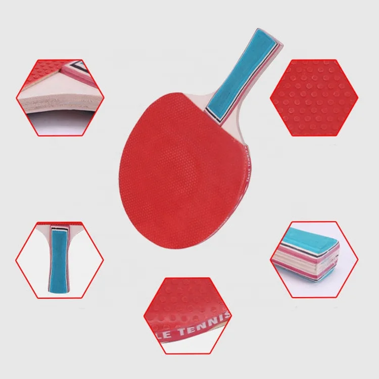 Factory Direct Pure Wood Ping pong paddle custom table tennis accessories pure wood table tennis rackets bats