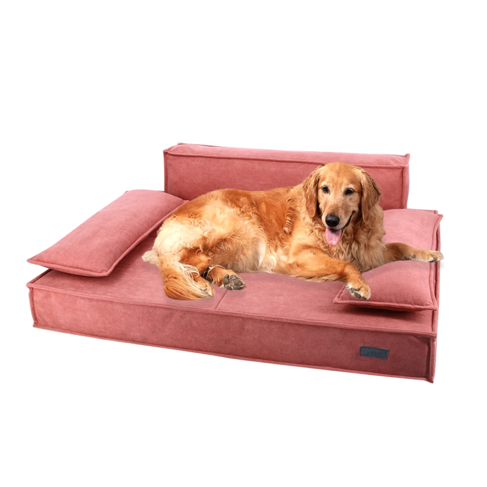 Luxury pet furniture removable pet sofa washable dog bed large dog couch bed luxury dog sofa bed