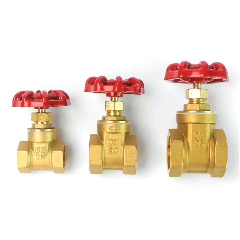 Globe Control Valve Brass  NPT BSP Thread Water Control PN16  Sluice Brass Gate Valve