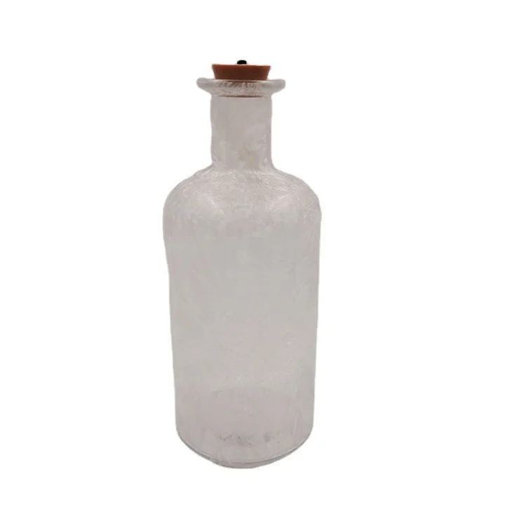Clear Cork Stopper Glass Bottles Vials Jars Container  Decoration Colorful String LED Lights Glass Wine Bottle With Cork