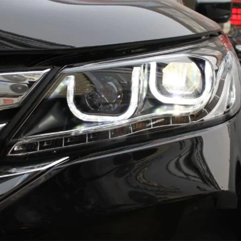 Сменные светодиодные фары для фар автомобиля Honda accord 2014 2015 2016 2017 модернизированные лучи комплект модификации