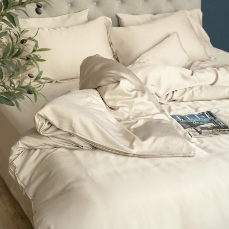 2024 New arrival Ultra Silk Sleep Sweat  Bamboo Bed Sheets Set Bedding Bamboo Hotel Sheet Sets