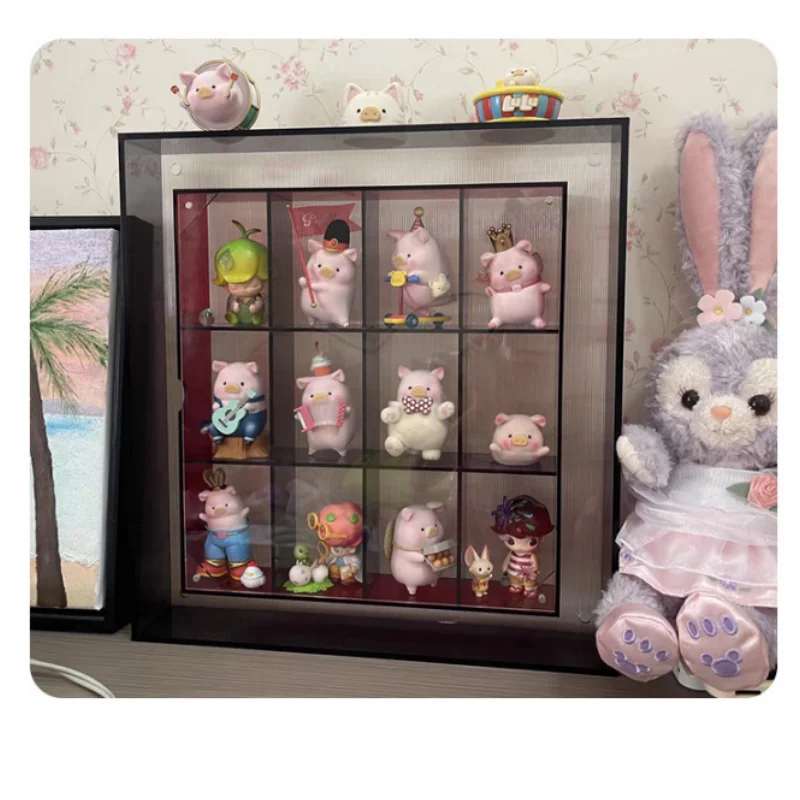 POP Blind Box Storage Display Rack Wall Frame Transparent Acrylic Doll Model Storage Display Box Stackable Dustproof Magnetic