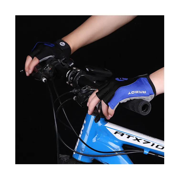 Summer outdoor half finger bike riding gloves sports fitness men women breathable non-slip short finger bicycle cycling gloves
