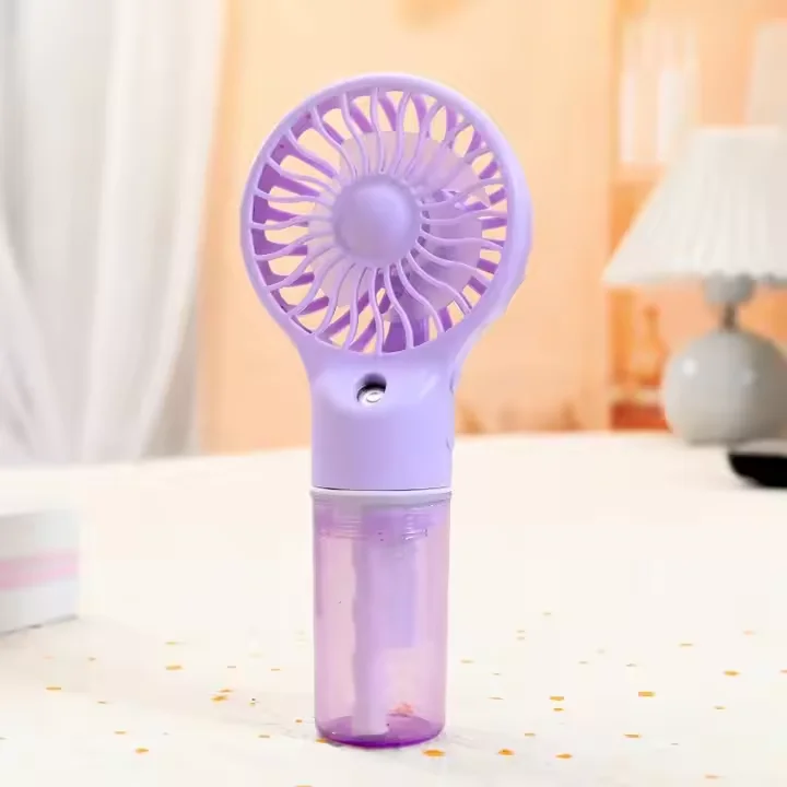 Handheld Spray Fan Mini USB Rechargeable Portable Humidifier Mist Cooler Cooling Spray Humidifier Fan for Home/Office