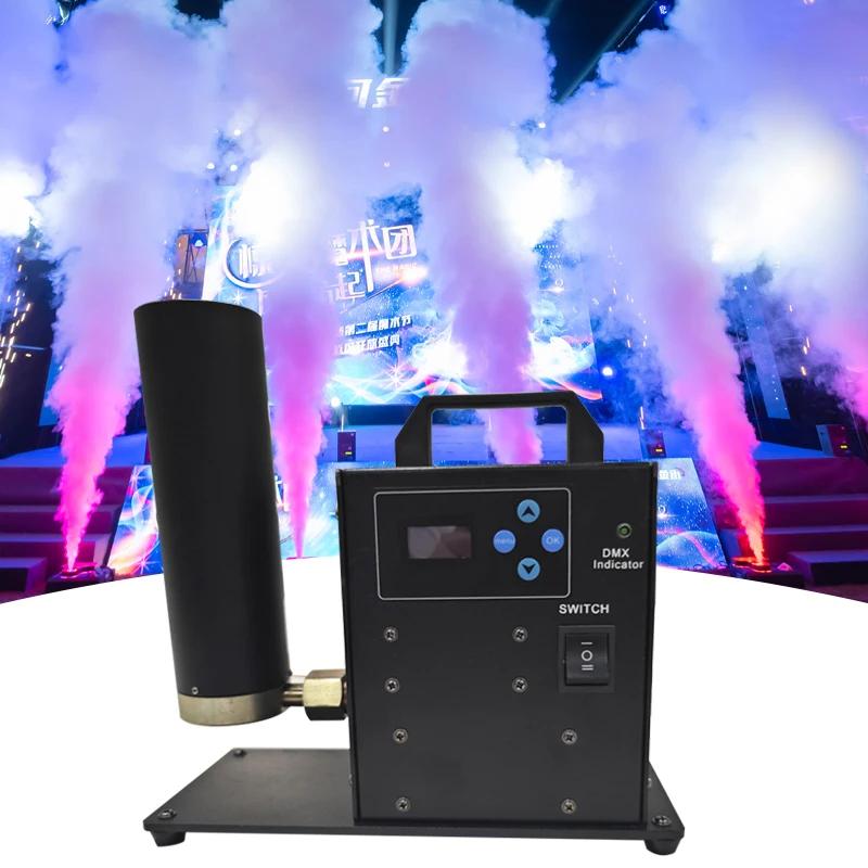 Whosale DMX control garden fog machine co2 smoke machine nimbus 50w  dry ice cloud smoke fog machine