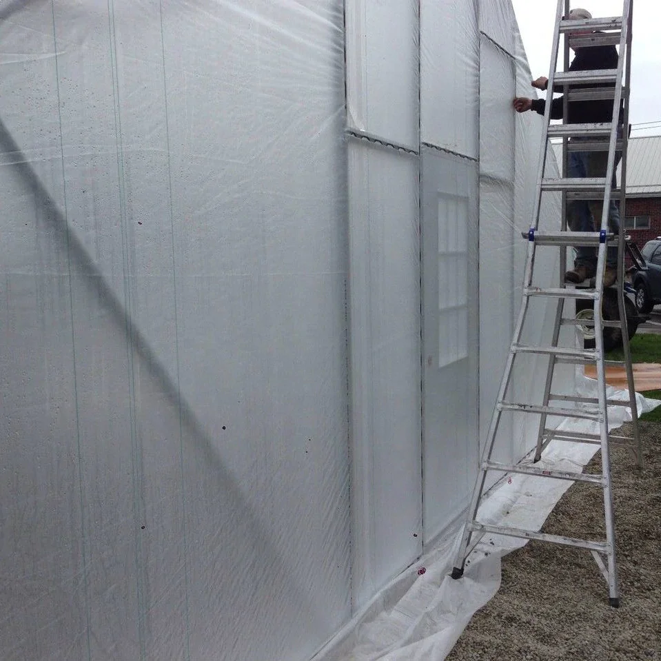20ft 30ft High Tunnel Hoop Greenhouse DIY kit with Solarig Covering 156g 172g