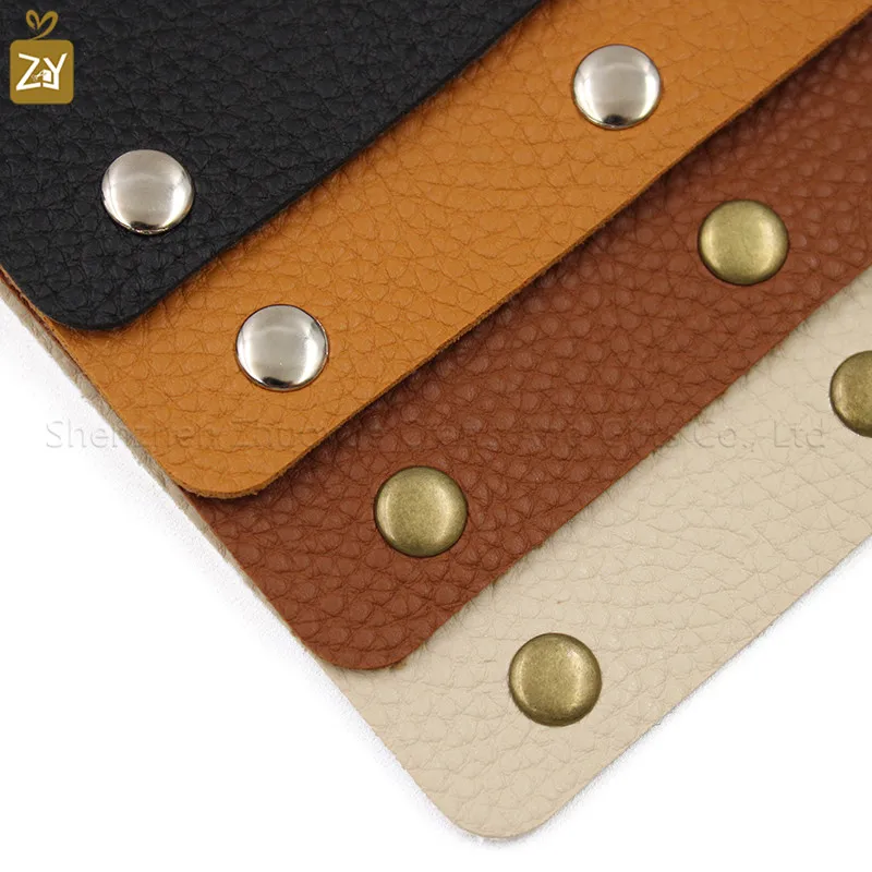Handbag Handle PU Leather Wrap Cover, Luggage Grip Protector Saddle with Brass Clasp for Shopping Bag Suitcase Tote Bag