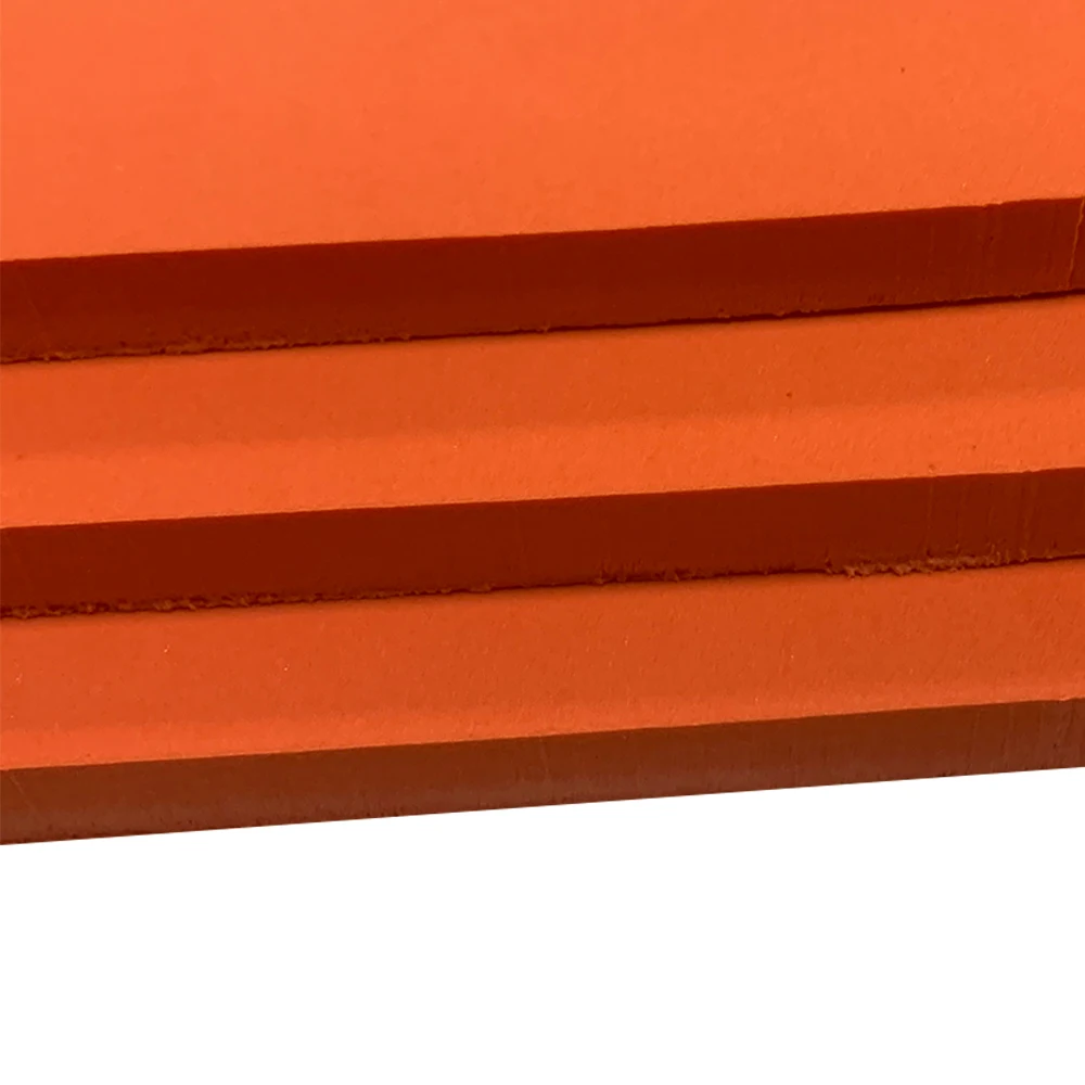 Tandian T45 Orange High Quality Adhesive Ejection Rubber Shore A 25-30 Degree eva for die making rubber cut