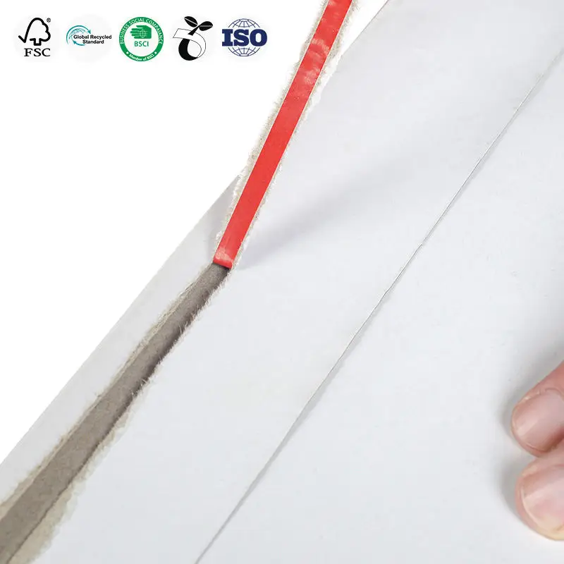 Custom A4/A5 Sturdy White Shipping Paper Envelopes Rigid Flat Mailers for Photos & Documents Customizable Mailing Bags