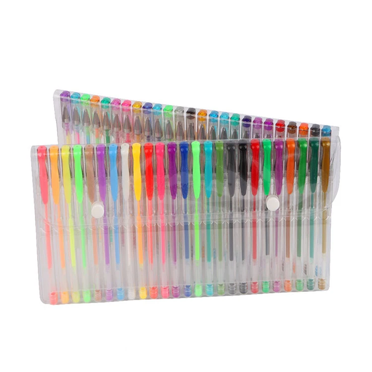 Office Desk Stationery Set Multicolor 1.0mm Plastic Ink Gel Pen With Logo Custom
