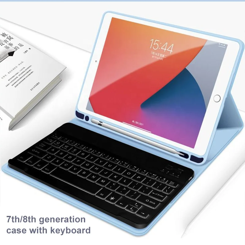 Чехол 10 2 дюйма с беспроводной клавиатурой для iPad 7-го/8-го