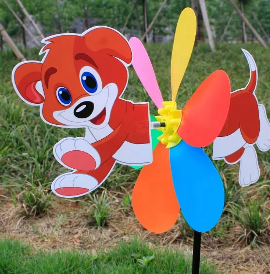 TY2976 Children funny spinning windmill, plastic pinwheel, interesting toy windmill For kindergarten decoration windmill toys
