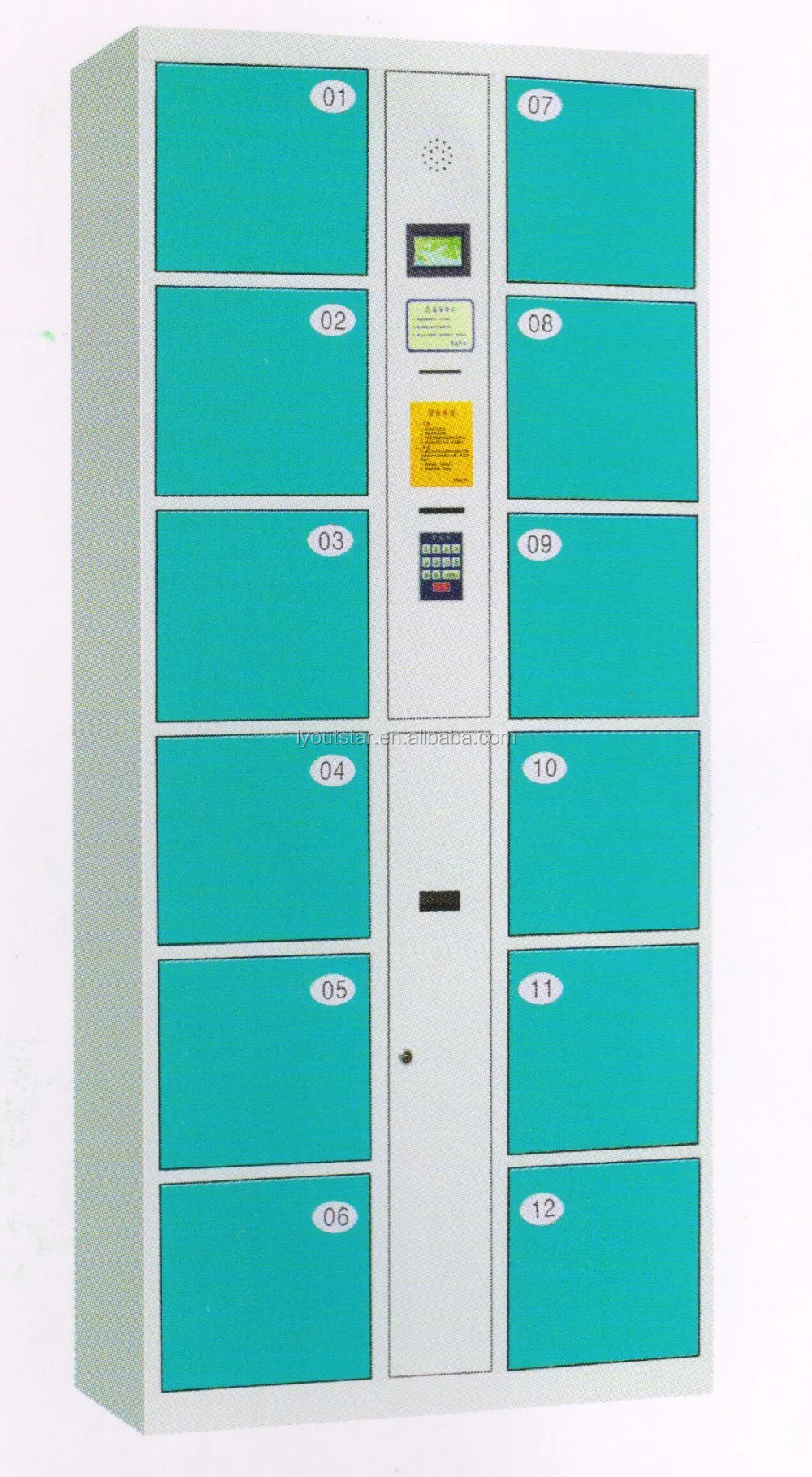 Electronic locker for metal luggage storage electronic steel 9 door locker electronic locker system