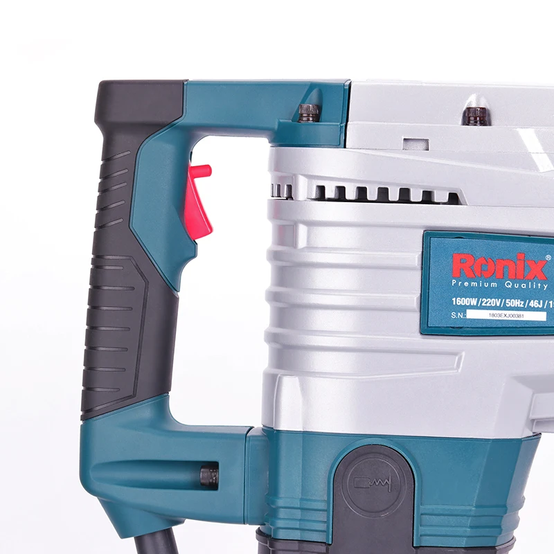 Ronix 2816L Model Demolition Hammer Drill 1600W 46J 220V Portable Electric SDS Plus Breaker Demolition Jack Rotary Hammer