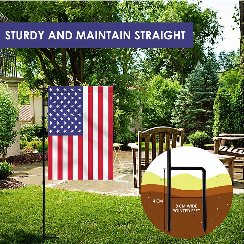 Promotional Wholesale Cheap High Quality Custom Size Outdoor Advertising Aluminum Garden Flag Pole Stand for 12x18 Flags