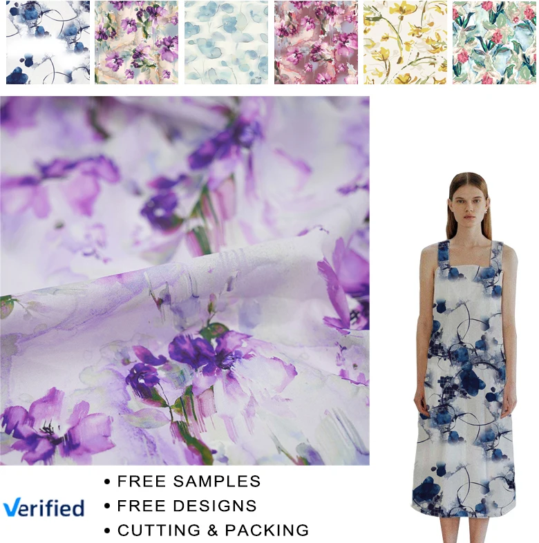 60S водонепроницаемая цифровая печать 100% bci органический хлопок тканая Цифровая печатная ткань