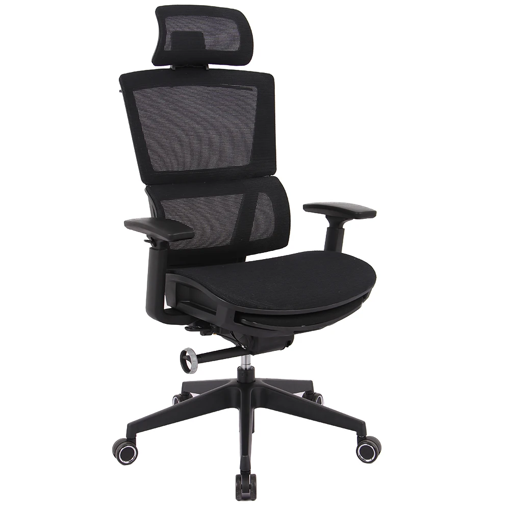 
High back swivel ergonomic office chair parts computer chair ergonomic mesh office chair with headrest 