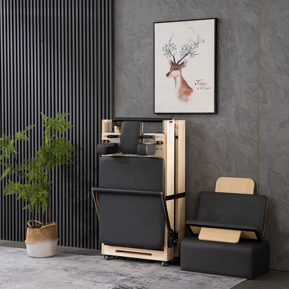 Pilates Reformer Equipment Oak Maple Wood Gym Fitness Machine Reformers Pilates