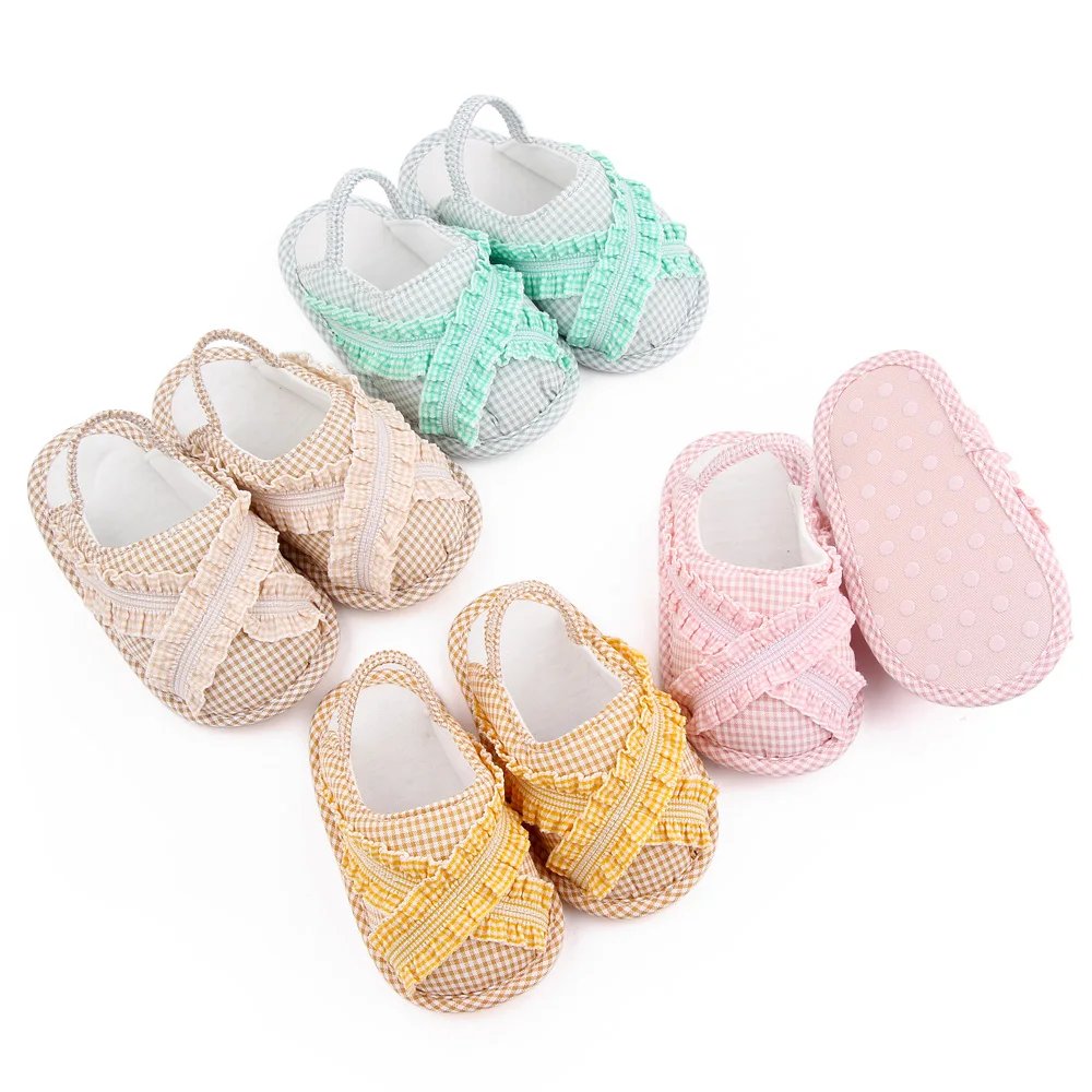 0-1 year old baby indoor walking sandals with soft soles
