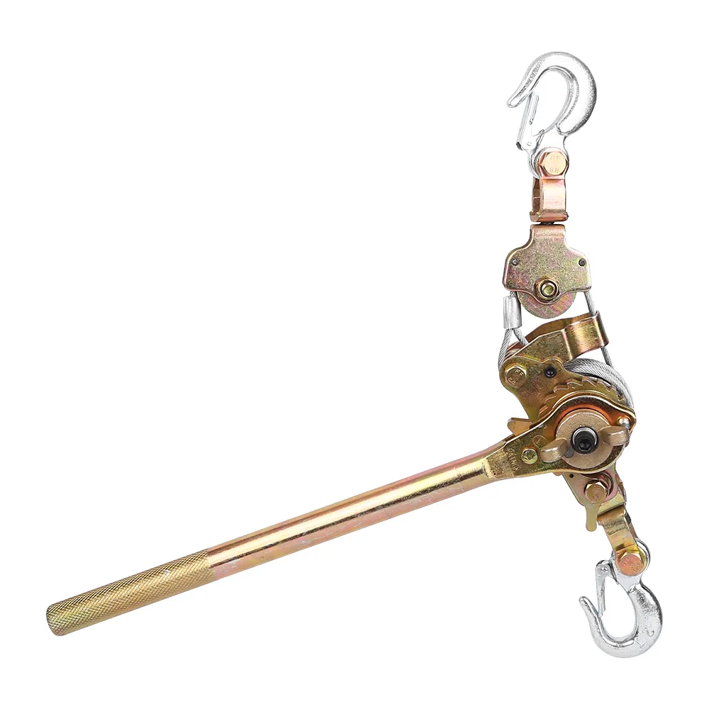 Useful Pulling Capacity 3T Heavy Duty Power Cable Come Along Tool with Dual Gears Hand Winch Cable Automotive Hoist For Sale