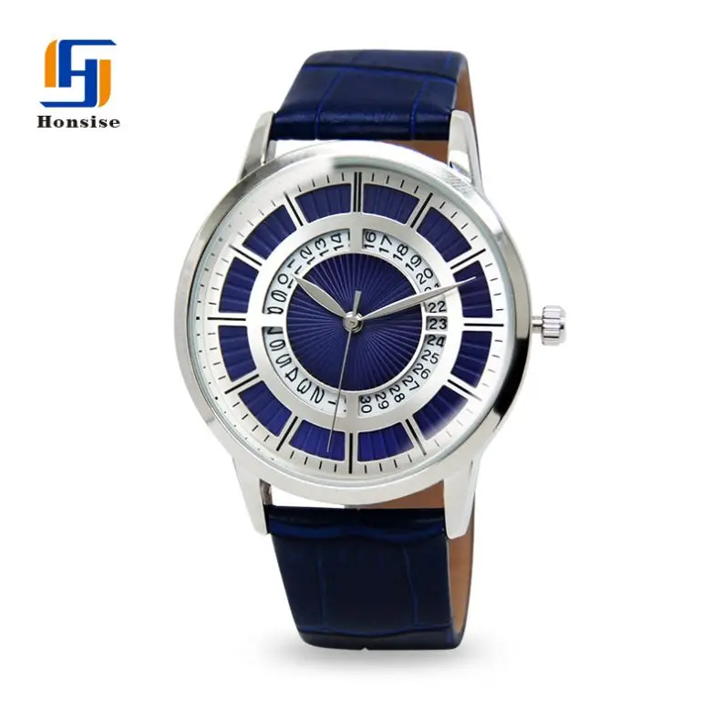Western High Quality Mens Watches Luxury Waterproof Date Calendar Wrist Perpetual Calendar Watch