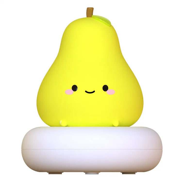 Warm White USB Charging Silicone Mini Cute Pat Rabbit Night Lamp for Nursing Reading Induction Light Christmas Display