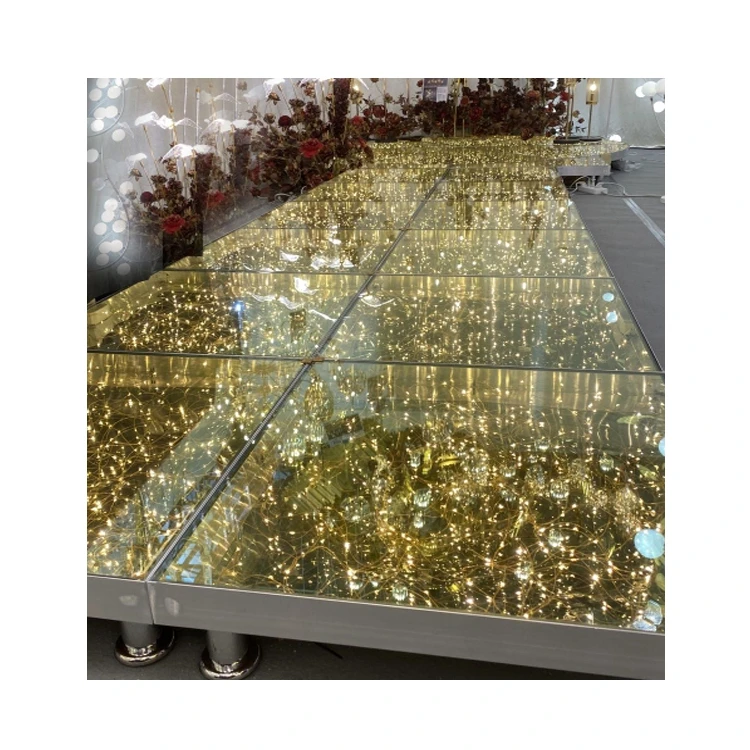 Manufacturer professional assemble wedding backdrop stage RGB led dance stage mat light