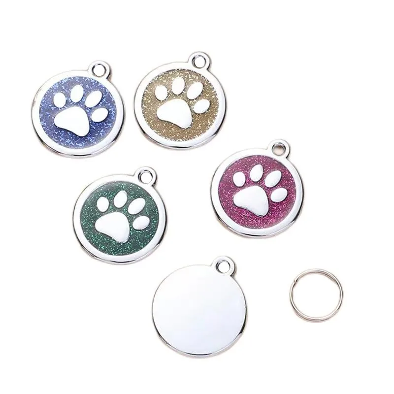 Factory direct custom logo pet metal pvc tag dog cat NFC identity name tags pet accessories