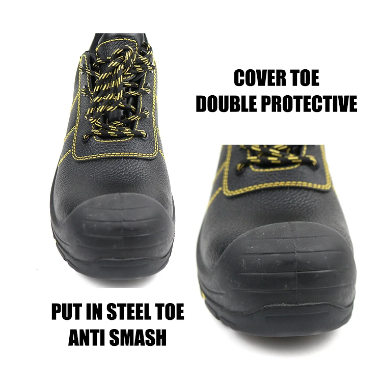 S3 genuine leather upper rubber outsole steel toe anti smash anti puncture Strip reflector Stylish safety shoes for man