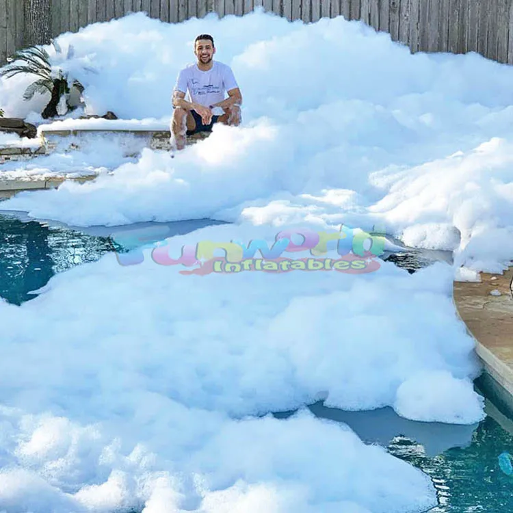 Outdoor jet night bubbles club moving foam party pool blower cannon 3000W spray foam machine