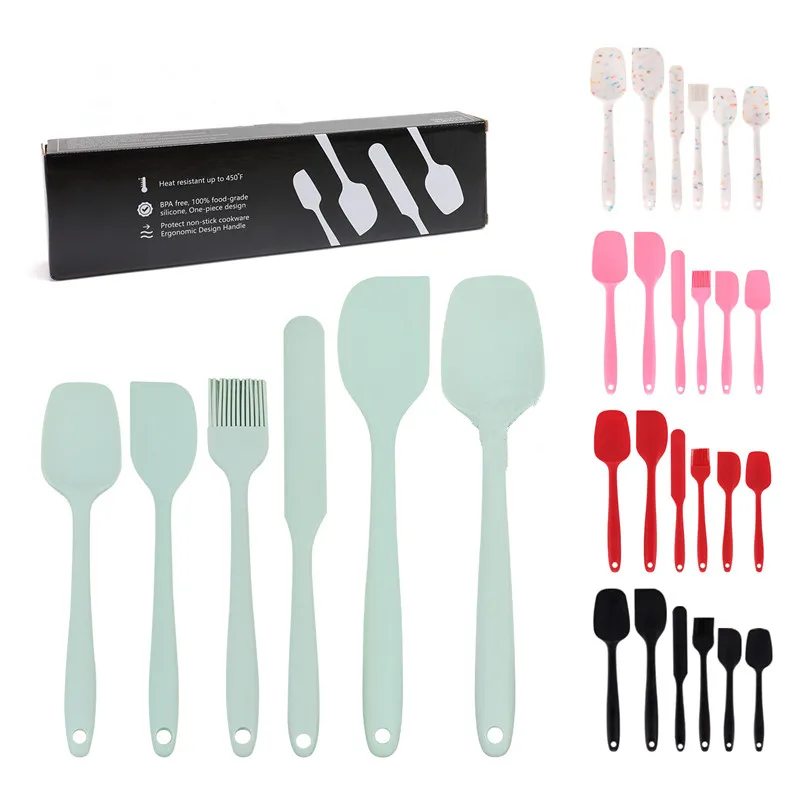 6 PC Kitchen Baking Accessories Silicone Baking & Pastry Tools Set Baking Supplies