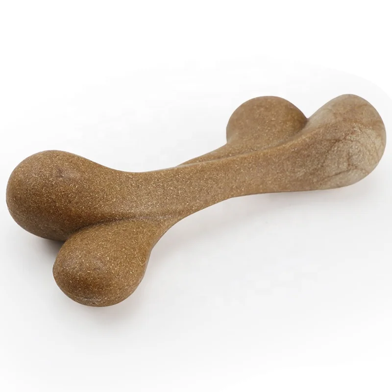 
Wholesale Strong Safety Durable Interactive TPR Nylon Cleaning Beef Flavor Dog bone Toy dog toothbrush toy Pet Suppliers 