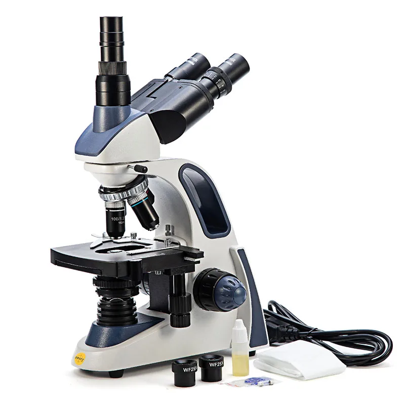 SWFIT-SW380T Good Selling 1000x Microscope Trinocular Microscopio Laboratory Miscoscope Machine 40X 400X 2500X Microscopes