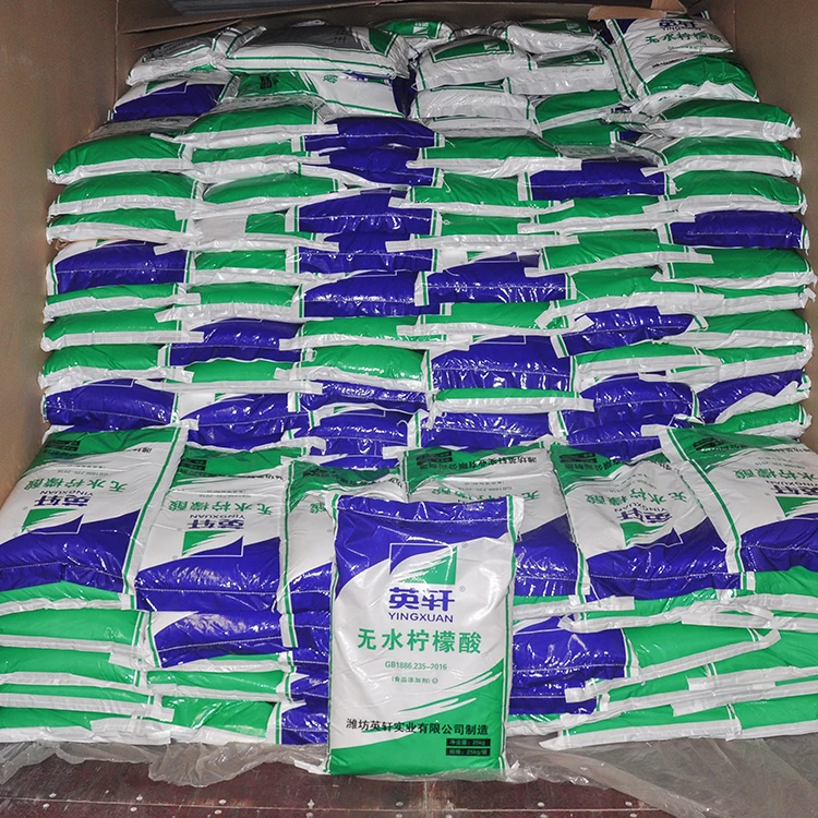 Free sample citric acid anhydrous BP USP grade powder