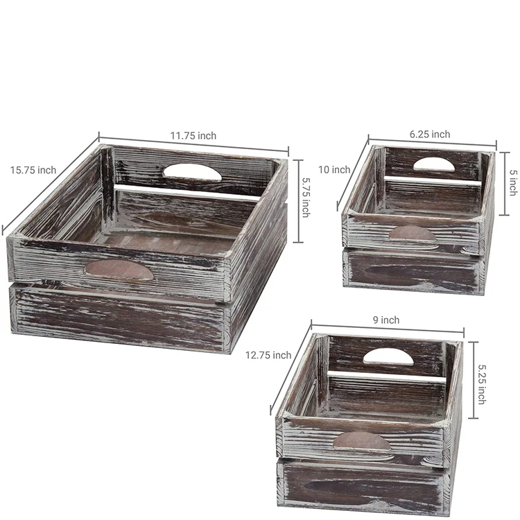 
Wooden craft storage box box basket for home decoration wooden storage box rectangular basket 