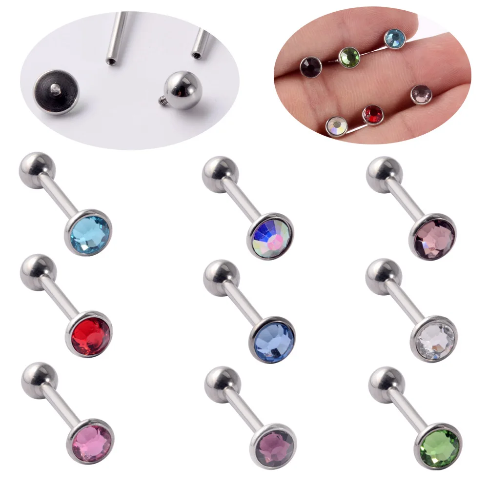 Surgical Steel Stud Piercing Gold Labret Lip Stud Earrings Piercing Ear Piercing Body Jewelry