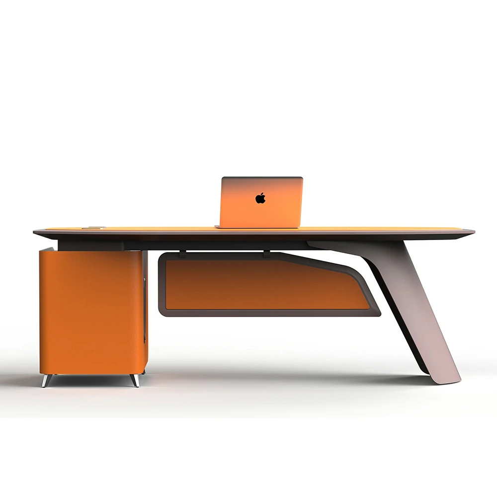 WILSON SPACE hot sale Simple solid wood L shape boss ceo executive table office desk